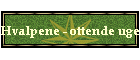 Hvalpene - ottende uge
